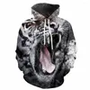 MEN039S Hoodies Einige Marke Tiger Hoodie Men Animal Print Feste Farbe Kapuze Casual Harajuku 3D gedruckt Sweatshirt5127059