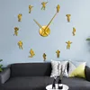 Wandklokken bodybuilding grote doe -het -zelf klok motivatie training sport fitness gym decoratief hangende grote horloge bodybuilders cadeau