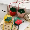 New Children's Messenger Bag Yellow Girls' Bags Cute Strawberry Bag Boy Girl Baby Coin Purse Decorative Packet