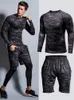 Running Sets Tights Men's Sports Suit Gym Man's Sportswear Sport Clothes For Men Training Jogging Tracksuits Compression Suits