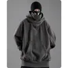 رجال Swoodies Sweatshirts الخريف الشتاء Highlar Hoodie فضفاضة ملابس مريحة Harajuku Hiphop الشارع الشارع الصوف مقنعين قميص كبير الحجم 220913