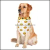 Hundebekleidung Haustier Halstuch Katze Hundezubehör Schal Doe Layer Bandana Lätzchen Halsband Speicheltuch Halloween Dreieck Drop Lieferung 202 Dhbkn