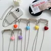 Hete luxe ontwerper mobiele telefoons Crossbody ketting terug clip afneembare lanyard nekriem compatibel met smartphones