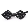 Dog Apparel Fashion Pet Dog Bow Tie Adjustable Cat Bowtie Bowknot With Elastic Strap Accessories For Medium Dogs New Year Gifts Drop Dhoae