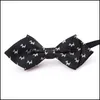 Abbigliamento per cani Moda Pet Dog Papillon regolabile Cat Bowtie Bowknot con cinturino elastico Accessori per cani di taglia media Regali di capodanno Drop Dhoae