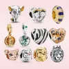 925 Silver Charms Lion Beads Original Fit Pandora Pendant Armband Women Jewelry Gift