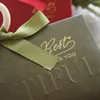 Cadeau cadeau 10pcs noirâtre vert bleu boîte de papier rouge avec poignée bonbons cookie chocolat macaron emballage cadeau de mariage 220913