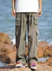 Herrenhose Foufurieux Baggy Y2k Cargo M￤nner Low Taille Sweatpant Hosen Vintage 2022 Streetwear Harajuku Taschen Weitbein Jogger Pant