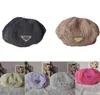 Womens Designer Beret Fashion Triangle Tie-Dye Cashmere Dome Berets Caps Lady Outdoor Travel Warm Winter Windproof Bonnet Hats