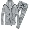 Männer Trainingsanzüge Frühling Und Herbst Mode Langarm Trainingsanzug Casual Zwei Stück Set Zipper Strickjacke Hosen Gym Männer Chandal hombre