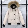 Womens Down Parkas Highend Anpassad bomberjacka Kort stor storlek Goose Frock Men and Women Down Jacket 220914