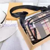 23SS Designer Bags Vintage Check Кожаные мужские мужские кросс -камер большая модная камера классическая полоса