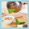 Other Kitchen Tools Sile Anti-Spill Drain Pans Round Rim Deflector Liquid Funnel Soup Diversion Mouth Cooking Tools Kitchen Accessori Dhqbf