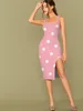 Повседневные платья 3D платье разноцветные женские точки напечатайте розовый Bodycon harajuku Sundress Clothing Plus Size Beach Corean Style
