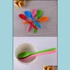 Spoons Cake Butter Spata Sile Spoon Mixing Spoons Long-Handled Cooking Utensils Tableware Kitchen Soup Mixer Tools Drop Delivery 2021 Dhpjb