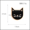 Pins Broschen Cartoon Nette Katze Tier Emaille Brosche Pin Abzeichen Dekorative Schmuck Stil Broschen Für Frauen Geschenk T353 677 T2 Drop Deli Dhxx3