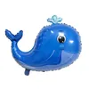 Nieuwe stijl Ocean Theme Party Decorated Scene Ballonnen opblaasbare zeedieren Zegel krab Shark Shell Whale vissen aluminium folie Ballon verjaardag decoratie