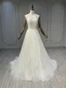 Scintillante lussuoso A-LINE Sweetheart Fringe Trend Design cucito a mano semplice abito da sposa vintage YY60011
