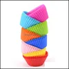 Cupcake sile bakvorm 7 cm cake mallen anti-stick muffin snacks gelatine bakeware cupcake voering keuken accessoires drop levering 2021 dhmbe