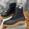 Longwing Duck Boots Designer Men Thoms Calf Leather Ankle Boot Fashion Duck Chunky Martin Booties Top-quality Size 38-45