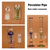 Glass Water Smoking Pipe Hookah Cigarette Shisha Tube Tobacco Smoking Percolator Pipes Honeycomb Disk Bong With Arm Tree Perc Vase