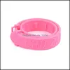 Cat Collars Leads Adjustable Pet Collar Anti Flea Ticks Mosquitoes Pink Outdoor Cat Dog Protect Repel Rubber Necklace High Quality D Dhmnc