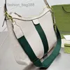 Evening Bags ClassiLetter Tote Bag Shoulder Bags Man Chest Pack Purse Women Canvas Leather Red Green Weave Stripe Wallet White