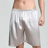 Menas de dormir para dormir Menmod-Menmode Homem casual casual calça de noite de cetim de pijamas de pijamas de pijamas para baixo boxers boxers calças curtas Lounge Homewear