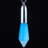 Fashion Luxury Natural Hexagonal Pillar Opal Crystal Pendant Chakra Stone Jewelry Making Necklace BN302