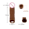 Sex Toy Massager High Elastic Penis Extension Sleeve Thickening Delayed Ejaculation Cover Reusable Pair Toys4270765