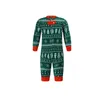 Family Matching Outfits Christmas Mom Daughter Dad Son Matching Outfit Santa Tree Print Pajamas Set Casual Loose Sleepwear Xmas Family Look Pjs 220914