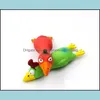 Dog Toys Chews Natural Latex Pet Dog Screaming Chicken Duck Toy Squeaker Funny Sound Rubber Training Playing Puppy Chewing Tooth Cle Dhixc