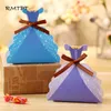 Emballage cadeau RMTPT 60 pcs/lot enfant anniversaire fille fête fournitures boîte à bonbons princesse jupe pliante boîte-cadeau faveurs de mariage cadeaux souvenirs 220913