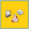 Pins Brooches Customized Brooch Chemical Experiment Hard Enamel Pin Originality Cartoon Jewelry Badge Pins Alloy Paint Brooches Wome Dh9Hc