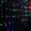 Saiten 220 V Weihnachten Outdoor Dekoration Girlande 3,5 M/5 M Droop 0,4-0,6 m Vorhang Eiszapfen led String Lichter Für Jahr Garten Party