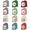 UPS DHL Christmas Decorations Sublimation Santa Sacks 2023 Personalized Buffalo Plaid Drawstring Candy Bags FY5567 F0915