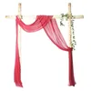 Party -Dekoration 6 Meter Hochzeitsbogen Drape Chiffon Stoff Draping Vorhang Vorhang vorhangen