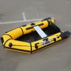 Aufblasbare Boote 0,9 mm PVC-Boot zum Angeln für 6 Personen, Länge 3,0 m, laminiertes, verschleißfestes Drift-Kajak-Kanu im Freien