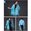 Scarve Scarf Winter Long Wrap Shawl Thick Warm Cotton Cashmere Wool Poncho Solid s Cape with Sleeves 220914