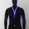 Erkek LED Işık Up Jartiyer Unisex 3 Klipsli Parantez Vintage Elastik Y-şekilli Ayarlanabilir Pantolon Askı Festival Kulübü Için