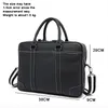 Briefcases Herrenbag Leder 14 Zoll Laptop Aktentasche Messenger Business A4 Datei mit großer Kapazität Reisehandtasche