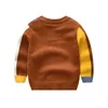 Suéter de camiseta de pullover Kids Baby Girl Girl Triângulo Geométrico Rectangle Match Style Boy Boy Roupe