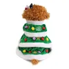 Vêtements pour chiens Costume de chiot de chien en forme d'arbre de Noël Vêtements d'hiver pour animaux de compagnie Confortable Robe à capuche chaude pour la décoration de fête en gros D DDHXCM