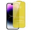 Glass temperatura a protezione per protezione per colla completa completa 9d per iPhone 14 Pro Max 13 12 11 XS XR Samsung S22 Plus S21 Fe A13 A53 A33 A73 5G A20 A50 A10E A31 A51 A71 A32 A52 A72 A82 F62