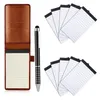 Notizblöcke, Notizblock-Set, 8,9 x 14 cm, kleines Notizbuch, 3 Mini-Taschen-Notizblöcke mit Stiften und 10 Ersatzminen für Geschäftsleute und Studenten 220914