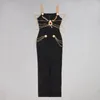 Sexy Kette Frauen Dame neue Mode Kleider Palast Designer Maxi lange Bandage figurbetontes Kleid Fabrikpreis Großhandel STXC5727