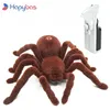 ElectricRC Animals Halloween Simulation Remote Control 11" 2CH Infrared Realistic RC Spider Toy Prank Gift 220914