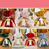 Gift Wrap Luxury Wedding Candy Bag With Strings Velvet Cloth Tassel European Box Cases Supplies 220913