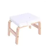 Yoga Blocks Wood Wooden Inverted Handstand Bench Assistance Auxiliary Training Chair Home Household Mini Fitness