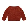 Toddler Boy Girl Crochet Kids Clothes Teen Long Sleeve Knitwear Children Pullover Knitted Sweater Teenager Knit Clothing 0913